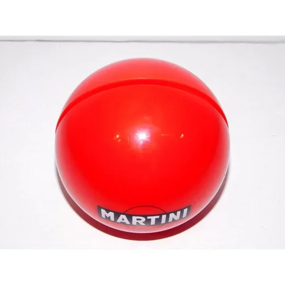 VTG MARTINI Napkin Menu Holder Red Ball Sphere 5" Promotional Bar Restaurant - Picture 2 of 5